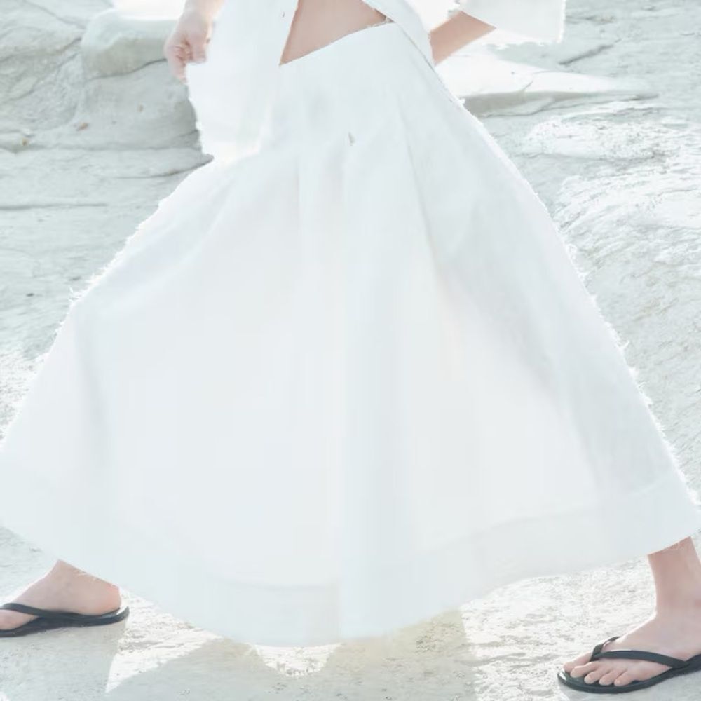 H&M Edition Fringed A-Lined Skirt New - Picture 5 of 8